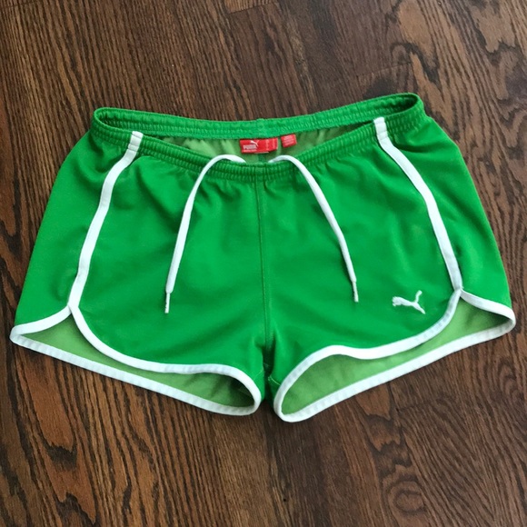 Puma Pants - Green puma athletic running shorts size Small